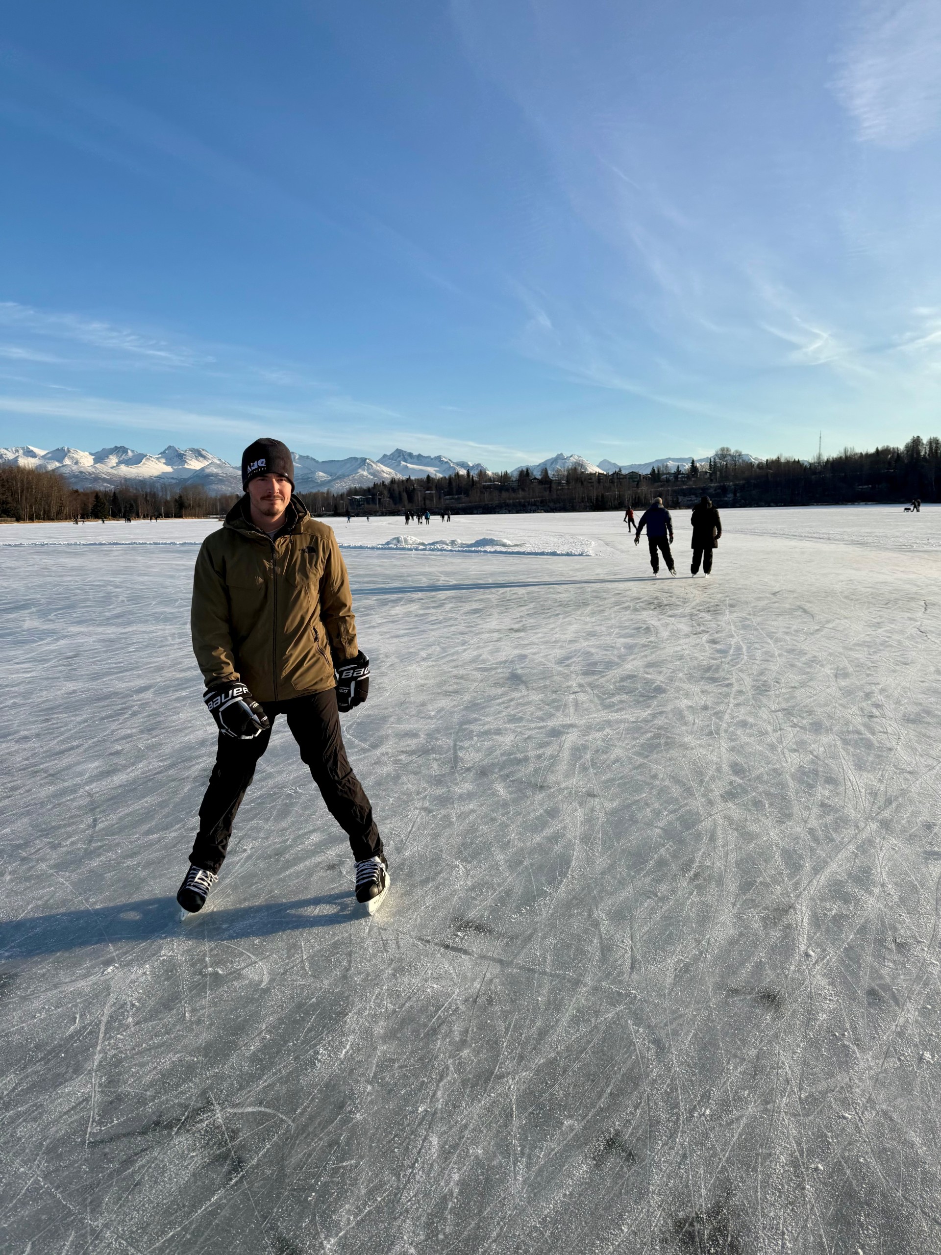 Christopher ice skating outdoors