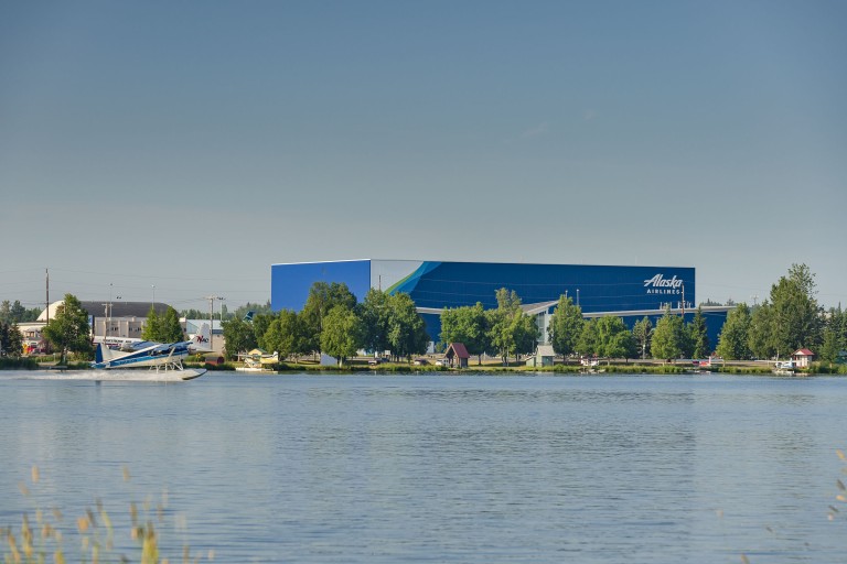 Alask Airlines hangar