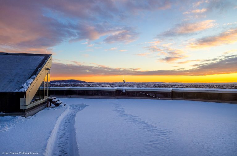Snowy rooftop