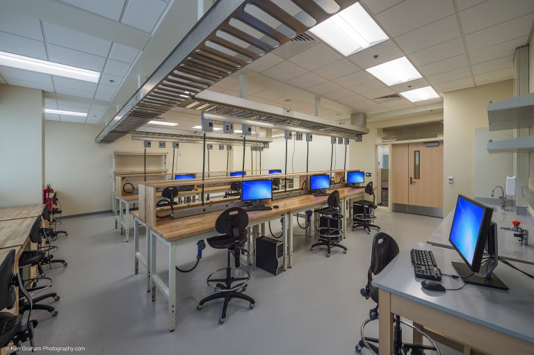 Workshop with computers