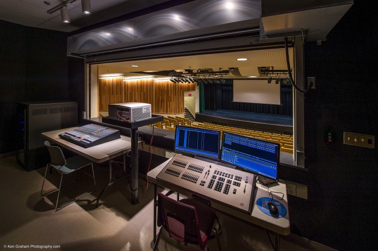 Control room for theater
