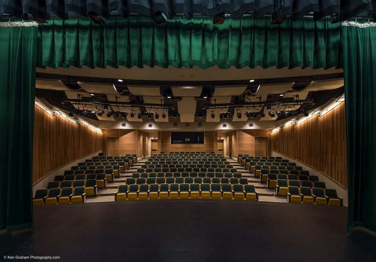 View of theater from stage