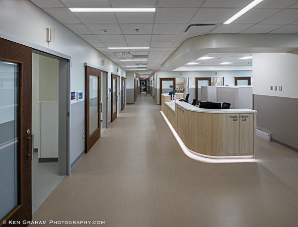 Hallway to patients rooms