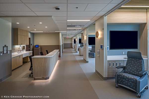 Patient rooms and hallway