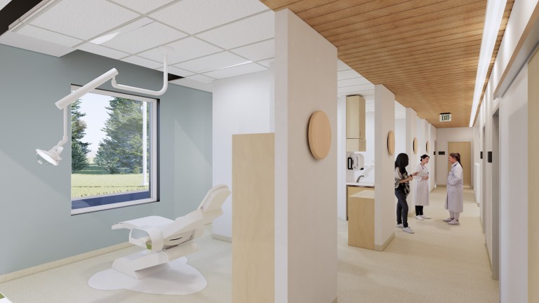 Rendering of dentist office