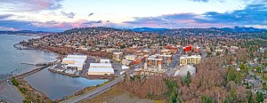 Aerial shot of Bellingham