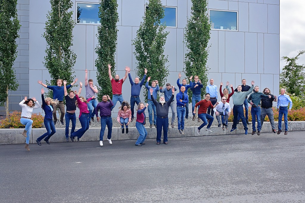 AMC Team jumping all at the same time