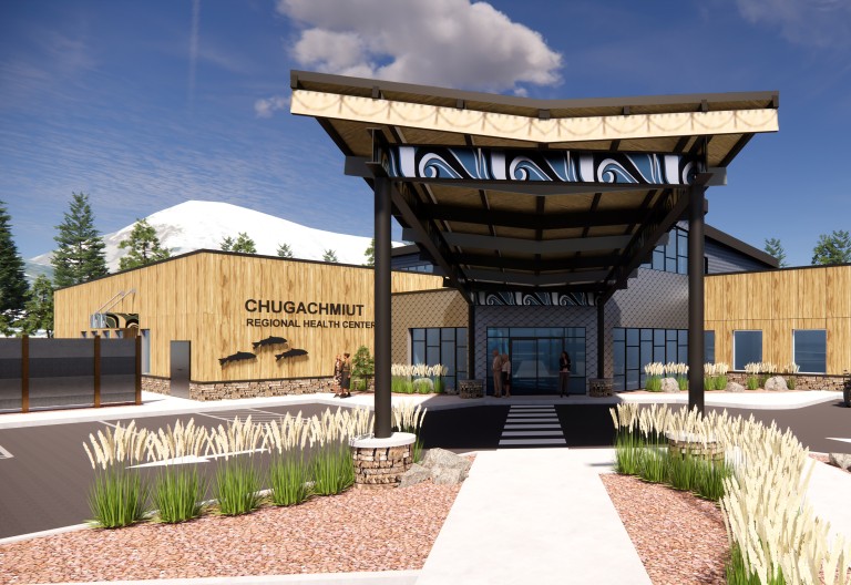 Rendering of covered entryway