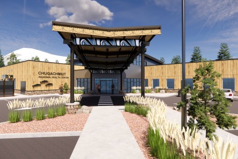 Rendering of covered entryway