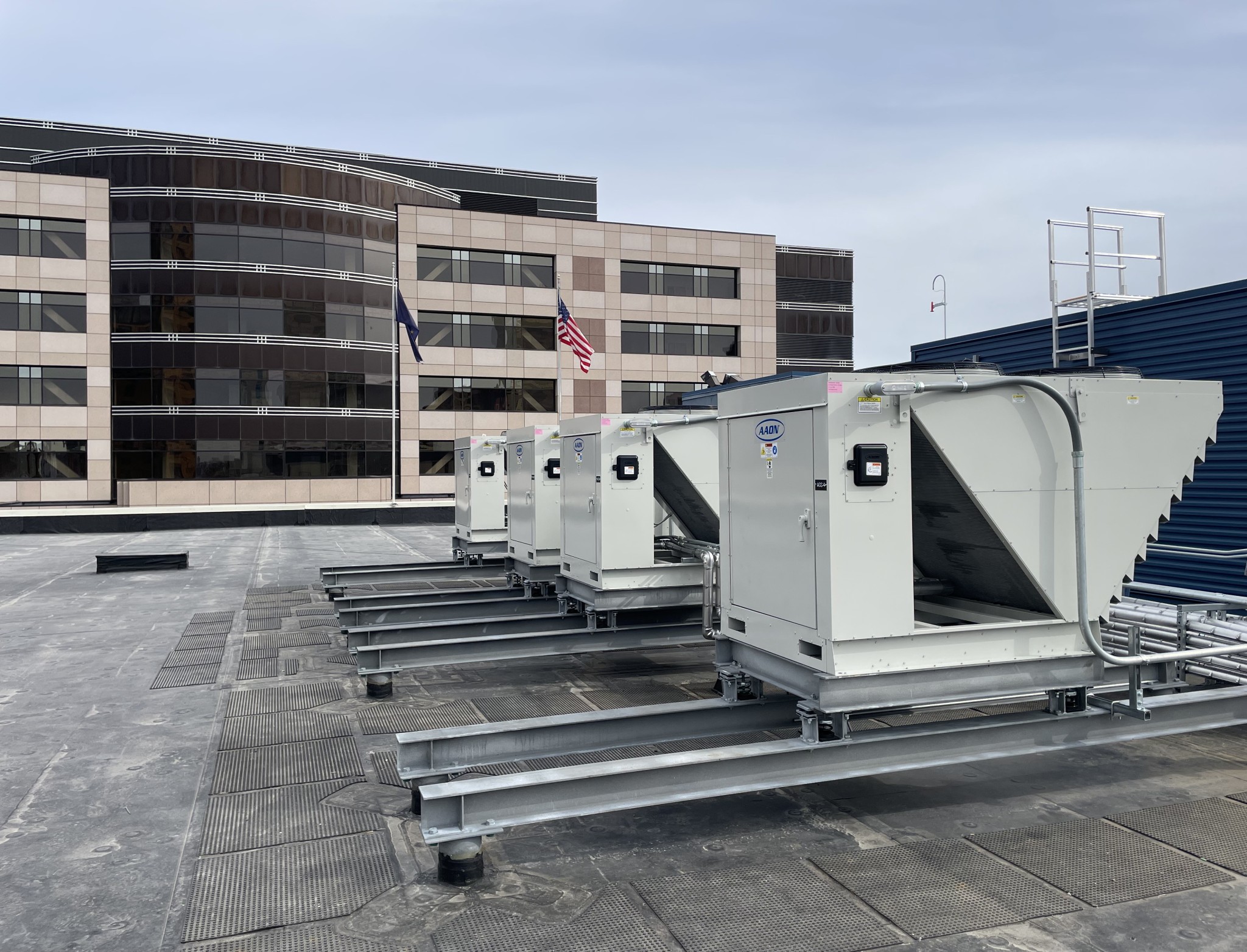 Machinery on rooftop