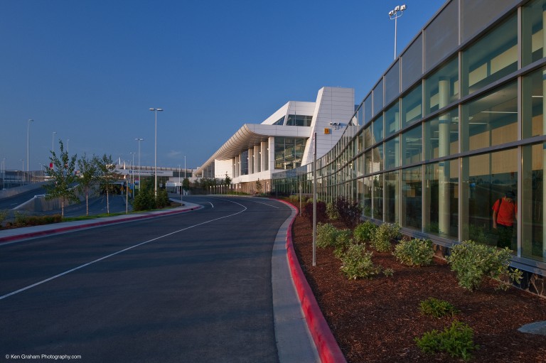 Exterior road of airport