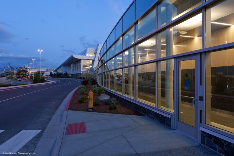 Road and exterior of airport