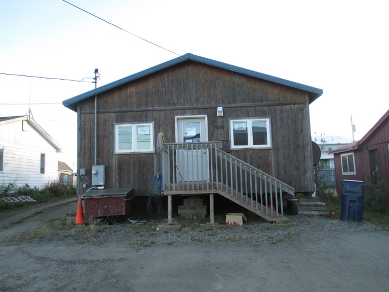 Wooden slab building